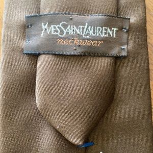 Yves Saint Laurent Brown Tie